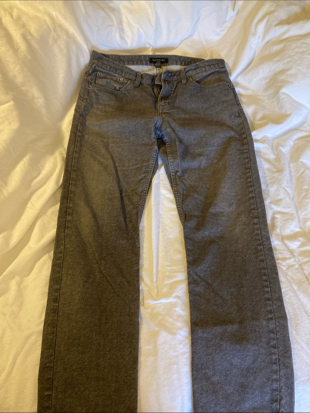 Banana Republic Gray Straight-Leg Jeans